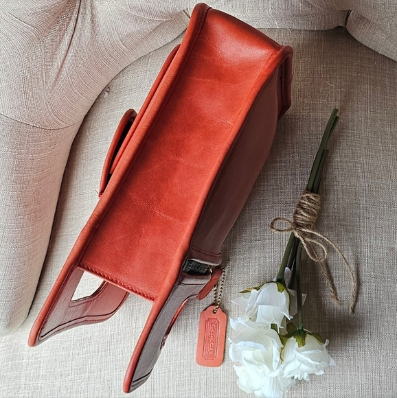 Vintage Coach Bonnie Cashin Metro Stroll Tote Bag # 9004 ( Coral Pink ) - Picture 6 of 15